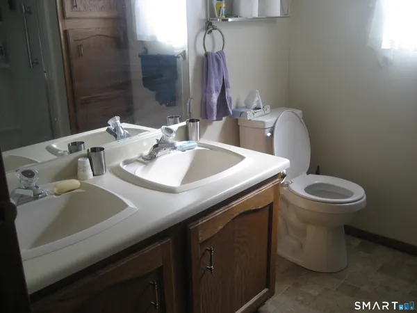 a bathroom with a sink and a toilet