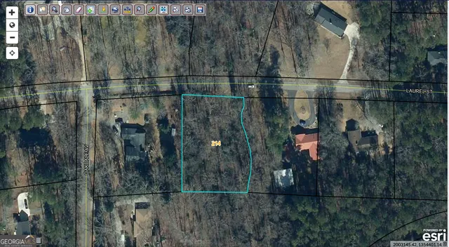 a bathroom with a small yard