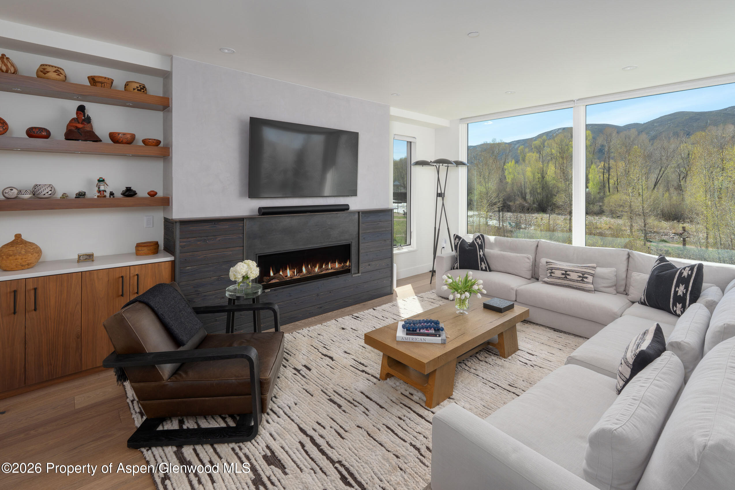 22856 Two Rivers Road Basalt, CO 81621 - Photo 3 of 40 Living Room and view of the river