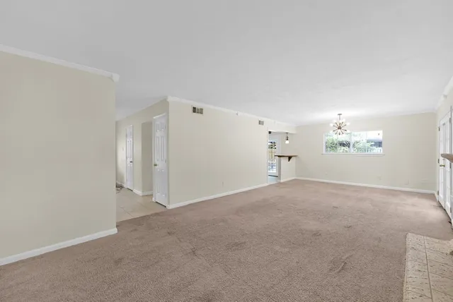 a view of empty room