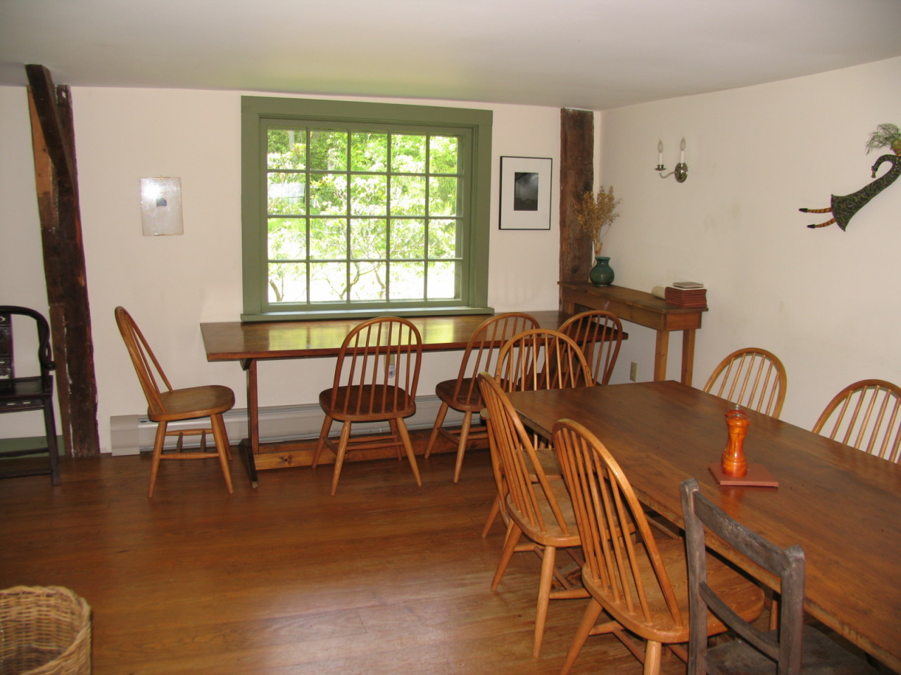 470 Ed Jones Road Otis, MA 01253 - Photo 12 of 24 a view of a dining room with furniture window and wooden floor