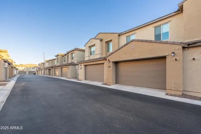 a view of a lake with houses