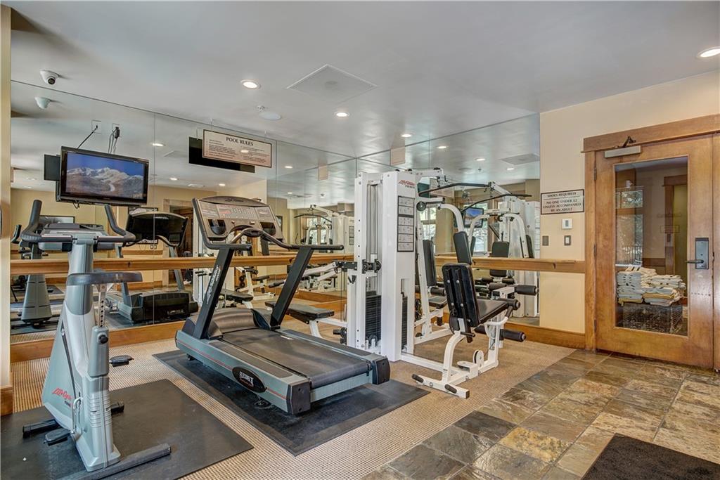 280 Trailhead Drive, Unit 3016 Keystone, CO 80435 - Photo 33 of 35 a view of a room with gym equipment