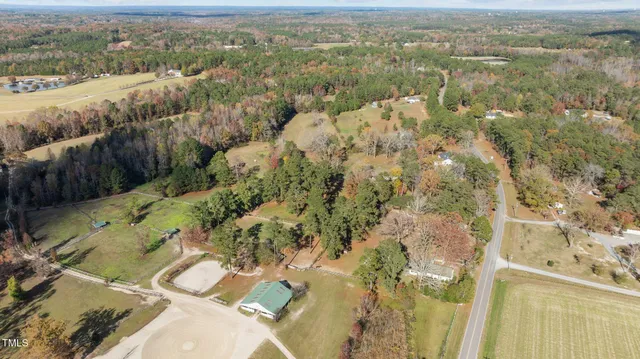 a view of a yard with an outdoor space