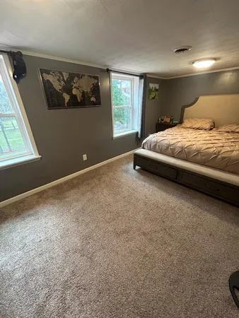 a room with gym equipment