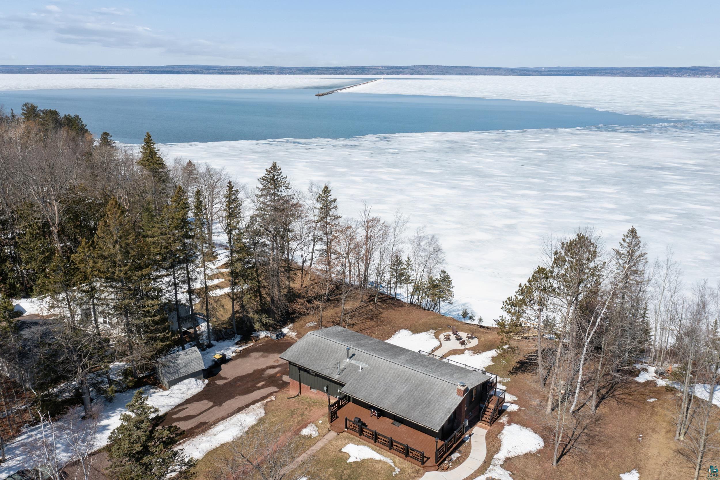3903 Lake Park Road Ashland, WI 54806 - Photo 12 of 37 Aerial view of a large body of water
