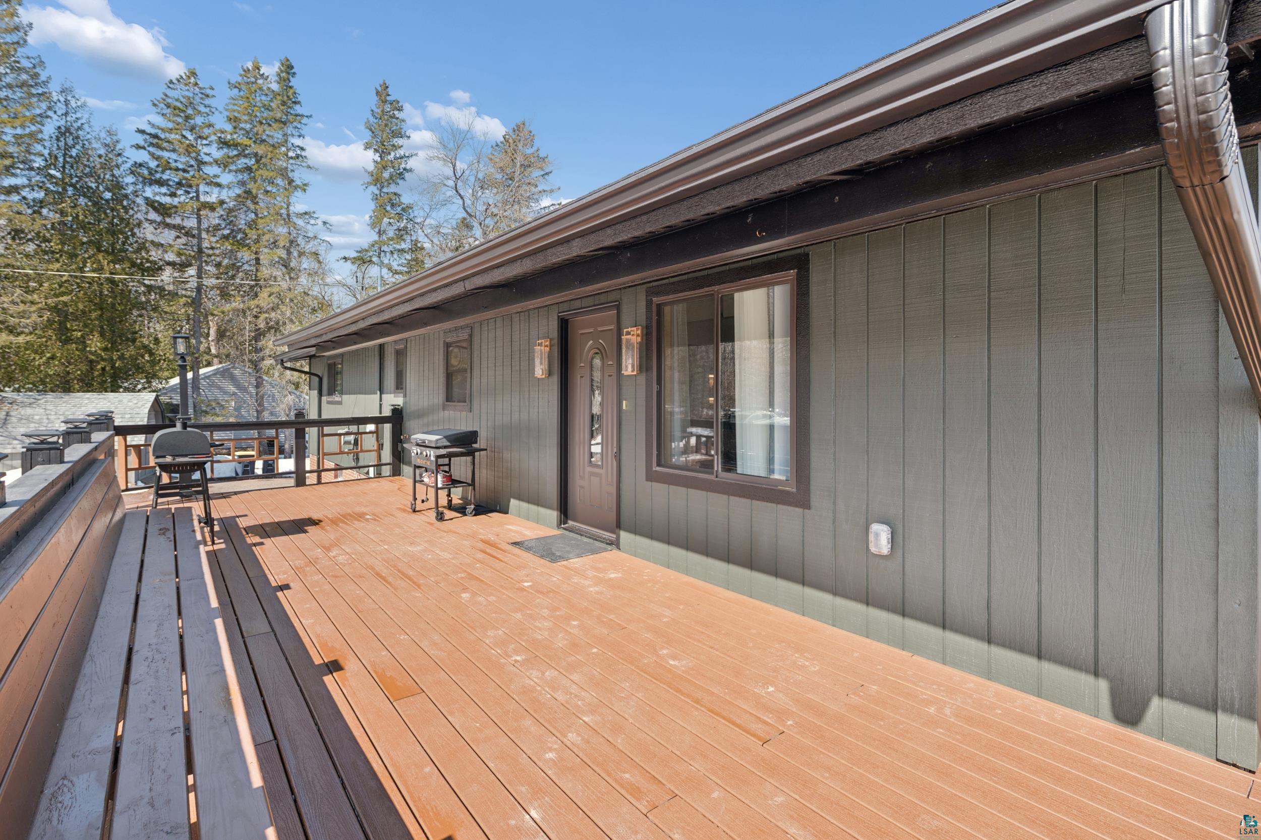 3903 Lake Park Road Ashland, WI 54806 - Photo 9 of 37 View of wooden terrace