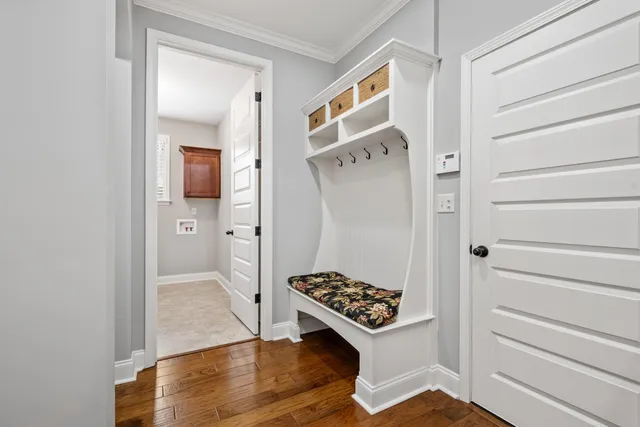 a view of utility room and window