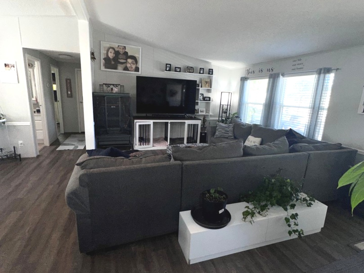 201 Greenview Road Belvidere, IL 61008 - Photo 29 of 57 a living room with furniture and a flat screen tv