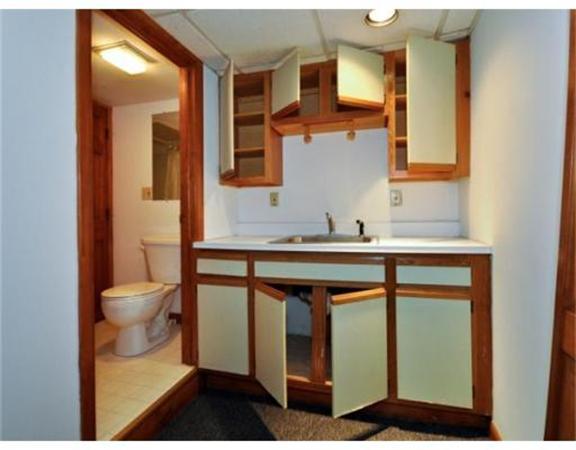 270 Spring Street Boston, MA 02132 - Photo 15 of 18 a bathroom with a sink a toilet and mirror
