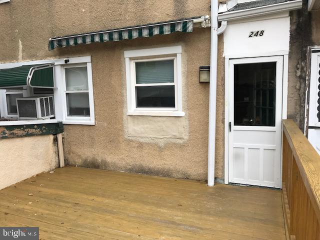 248 Ashby Road Upper Darby, PA 19082 - Photo 3 of 16 Rear Deck with Awning