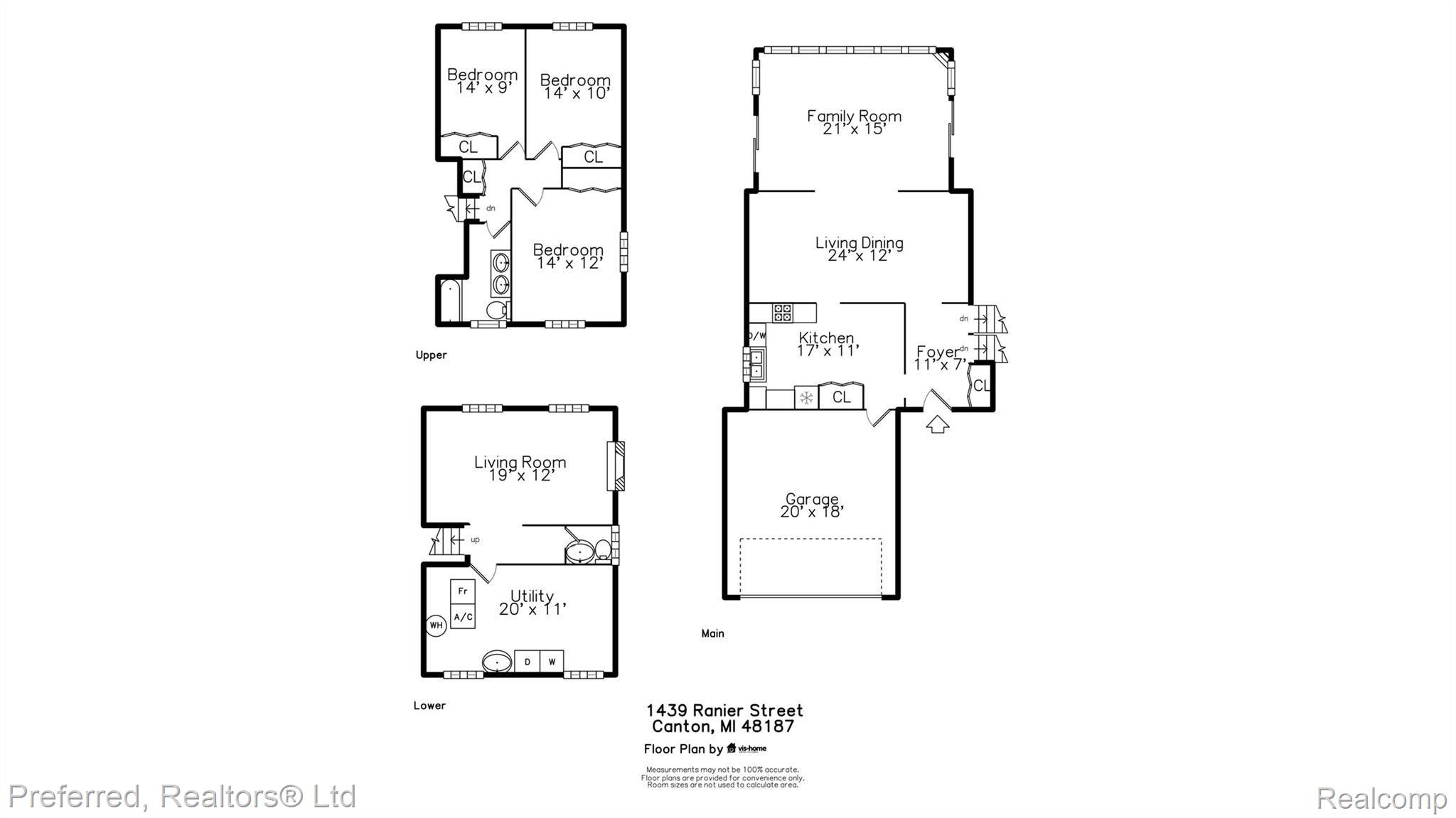 1439 Ranier Street Canton, MI 48187 - Photo 29 of 30 plan_floorhc.jpg