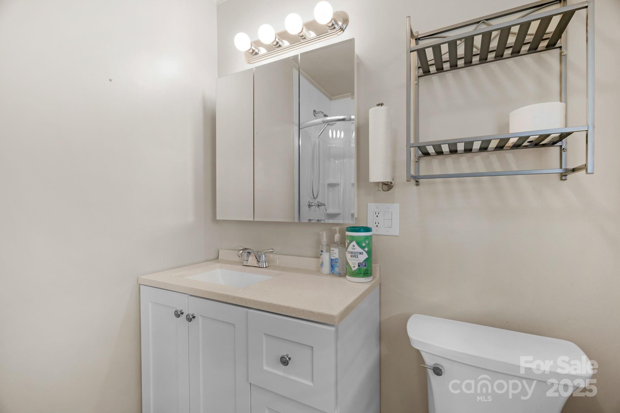 1202 Flowe Drive Matthews, NC 28104 - Photo 26 of 47 a bathroom with a sink a toilet and shower