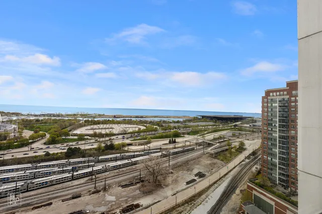 a view of city and ocean