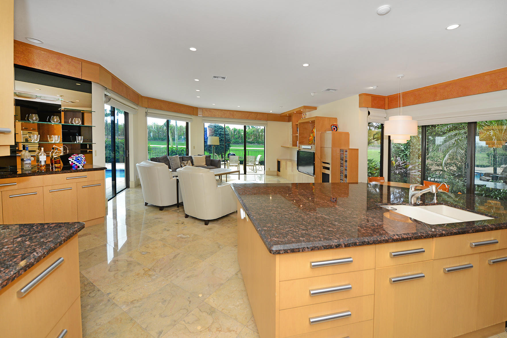 7332 Mandarin Drive Boca Raton, FL 33433 - Photo 19 of 44 View Kitchen to Family Room