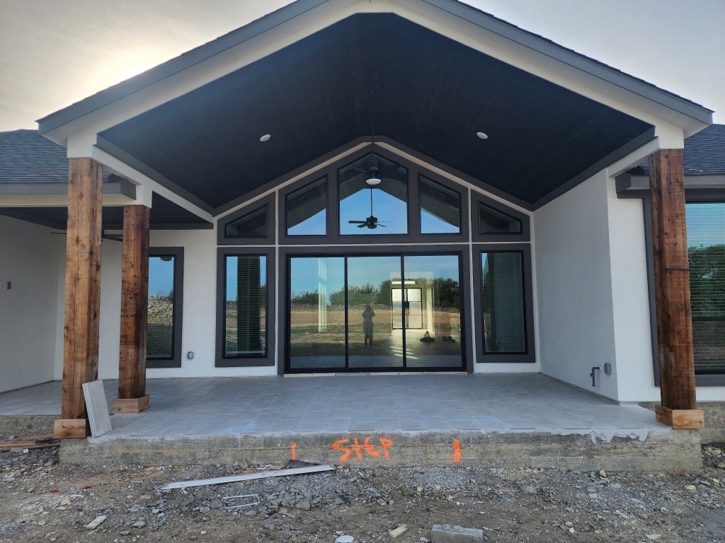 1400 Paxton Lane Georgetown, TX 78633 - Photo 12 of 39 Back of property with a patio area and stucco siding