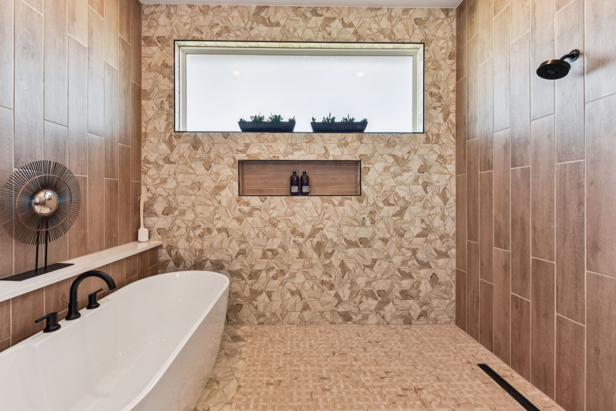 1400 Paxton Lane Georgetown, TX 78633 - Photo 30 of 39 Full bath with a freestanding bath and a tile shower