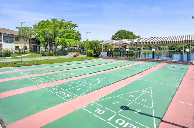 a view of a volley ball court