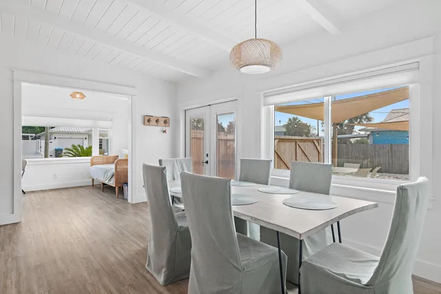 a kitchen with stainless steel appliances a refrigerator stove and microwave