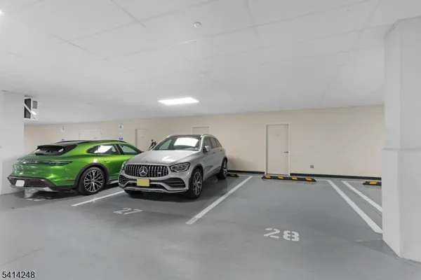a car parked in garage