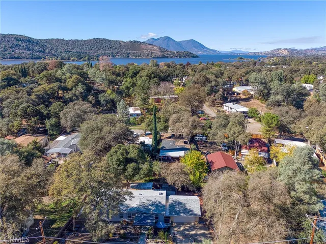 a view of a and mountain