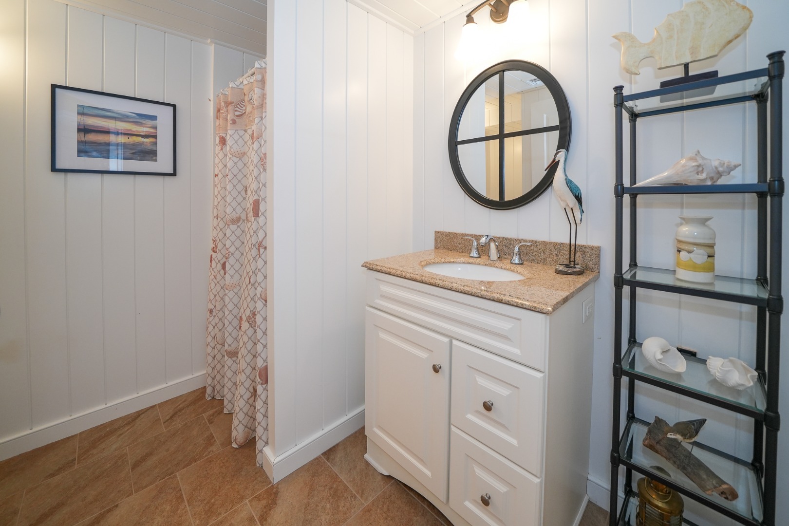 36 R Pulpit Rock Road Oak Bluffs, MA 02557 - Photo 52 of 56 Full Bathroom with stand up shower and stylish ship lap!