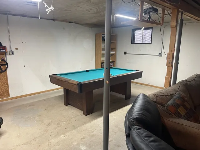 a view of a wooden door