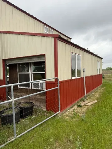 a backyard of a house
