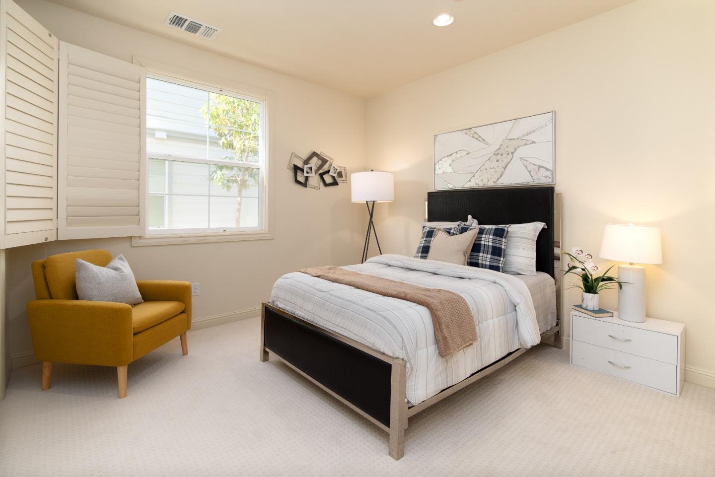 147 Elderberry Lane Brisbane, CA 94005 - Photo 35 of 56 a bedroom with a bed and a couch