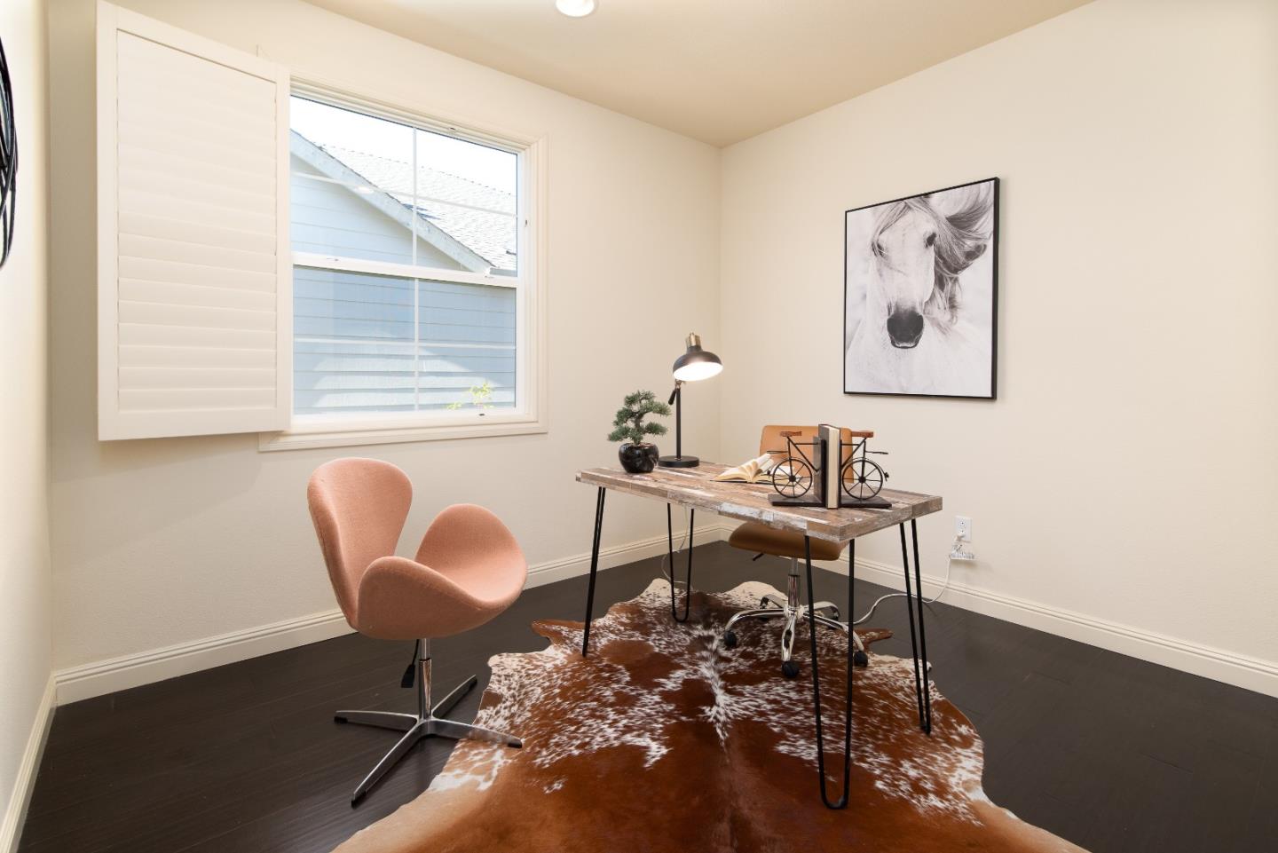 147 Elderberry Lane Brisbane, CA 94005 - Photo 38 of 56 a view of a workspace with furniture and a window