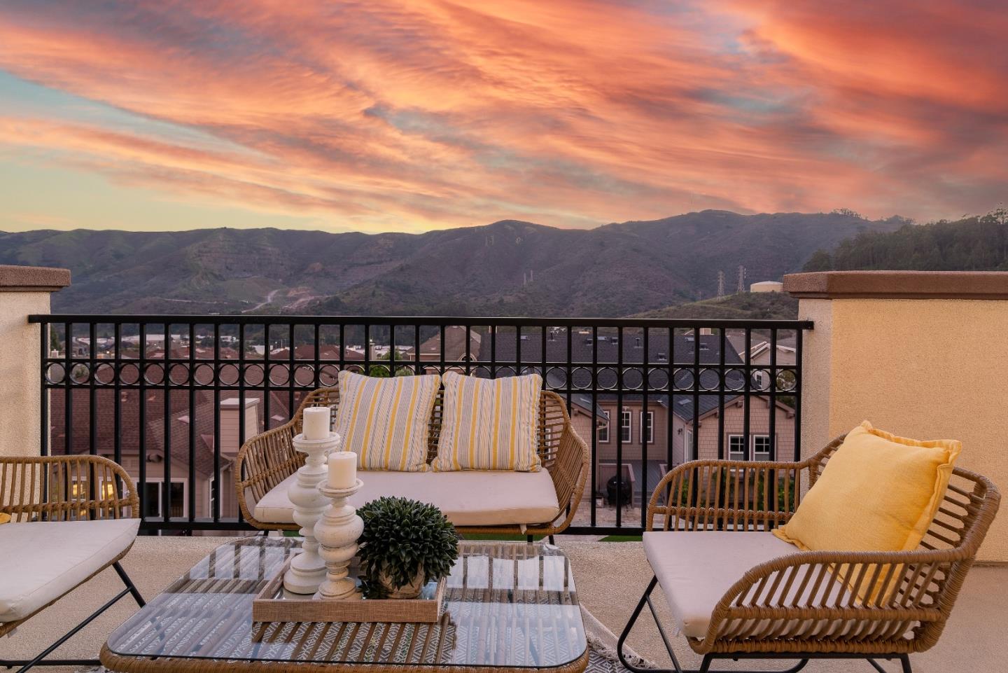 147 Elderberry Lane Brisbane, CA 94005 - Photo 47 of 56 a view of a balcony with furniture