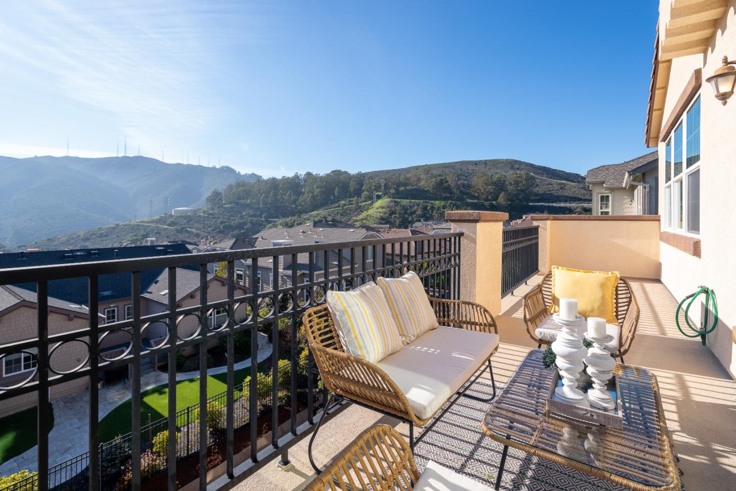 147 Elderberry Lane Brisbane, CA 94005 - Photo 51 of 56 a view of a balcony with couches