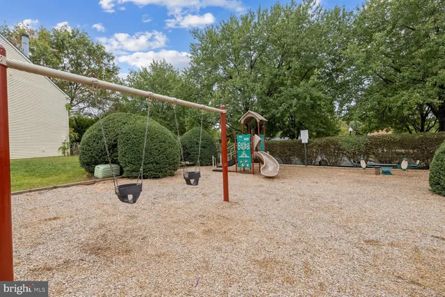 a view of outdoor space with swings