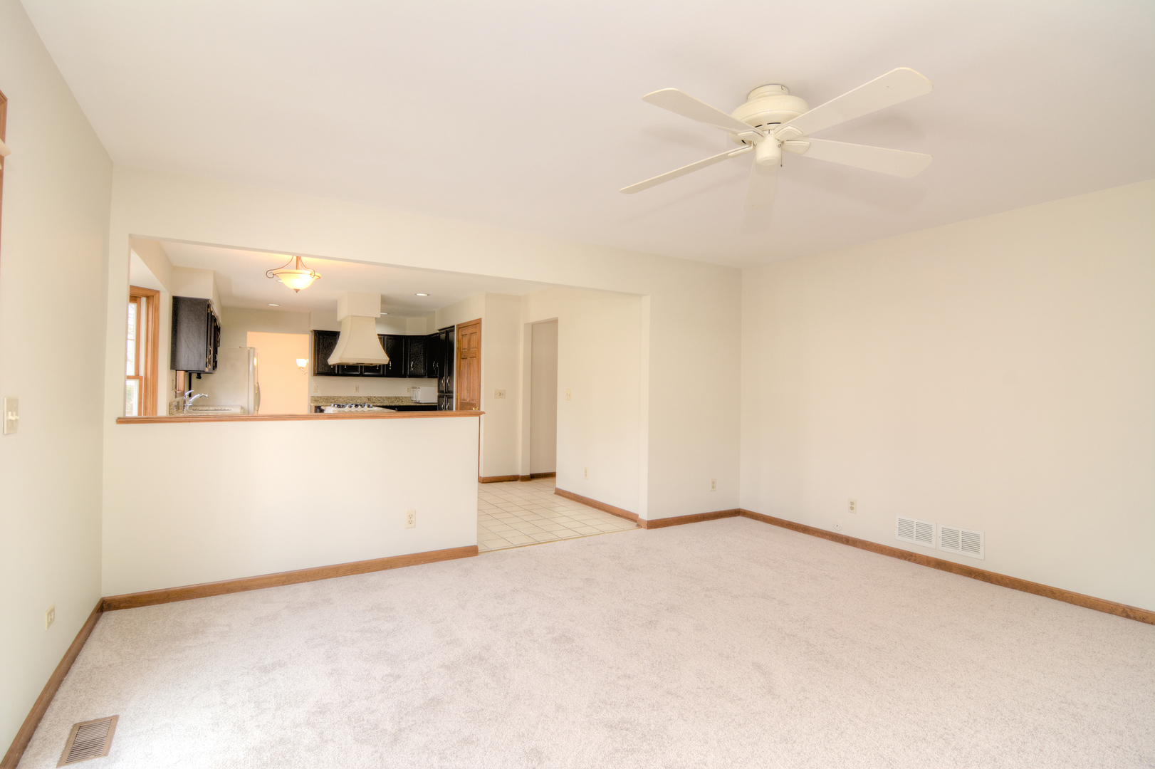 1950 Huntington Road St. Charles, IL 60174 - Photo 14 of 26 a view of a kitchen with a sink and a ceiling fan