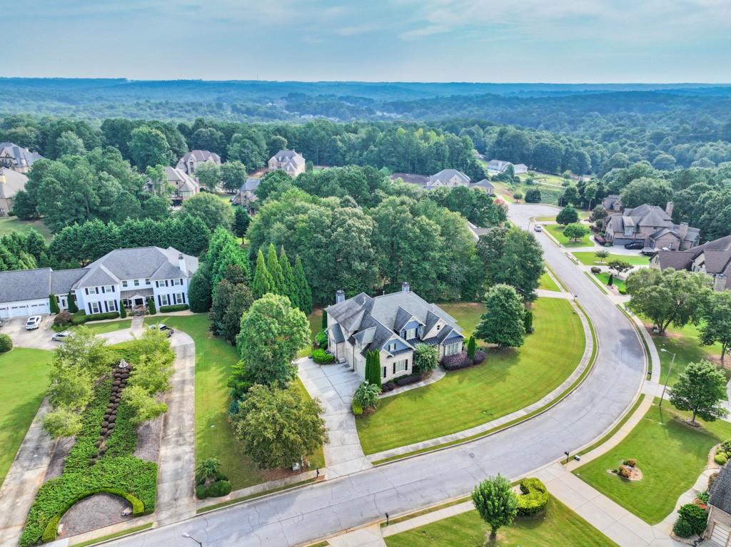3315 Kylee Dawn Circle Lawrenceville, GA 30045 - Photo 88 of 97 an aerial view of a house