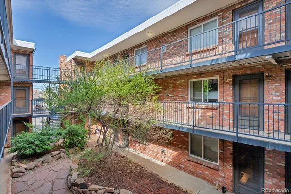 a view of a building with many windows
