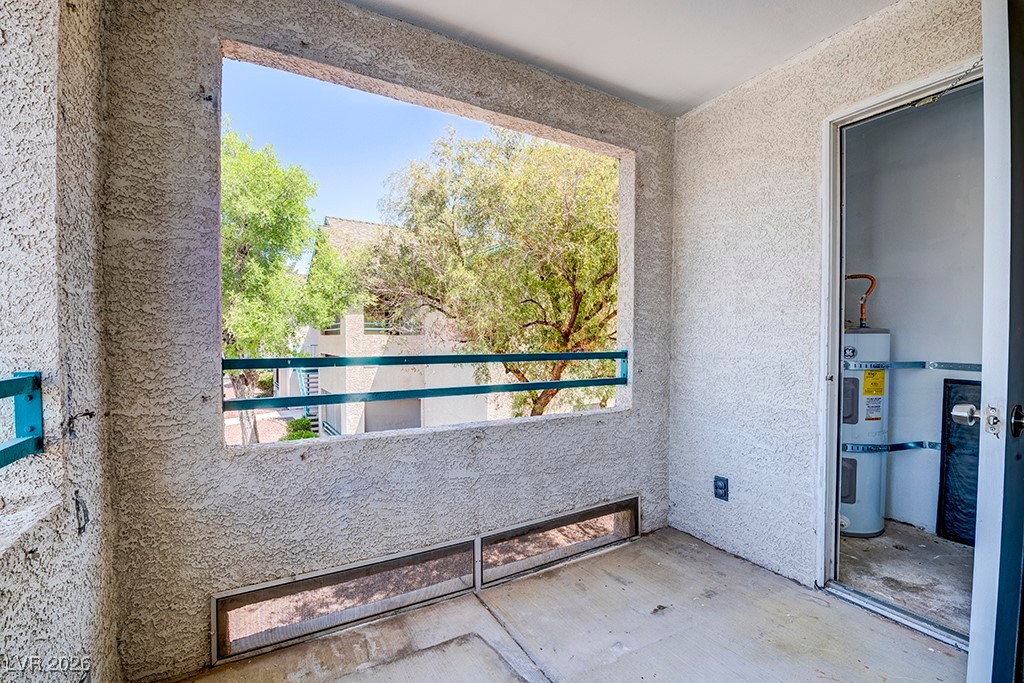 5121 South Lindell Road, Unit 206 Las Vegas, NV 89118 - Photo 25 of 34 Balcony with secured water heater