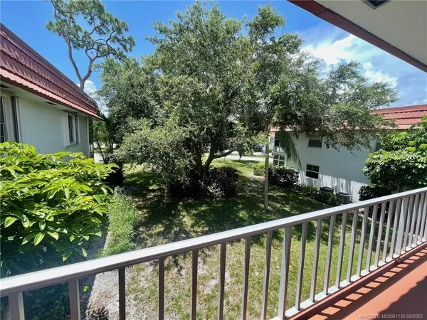 a view of a balcony
