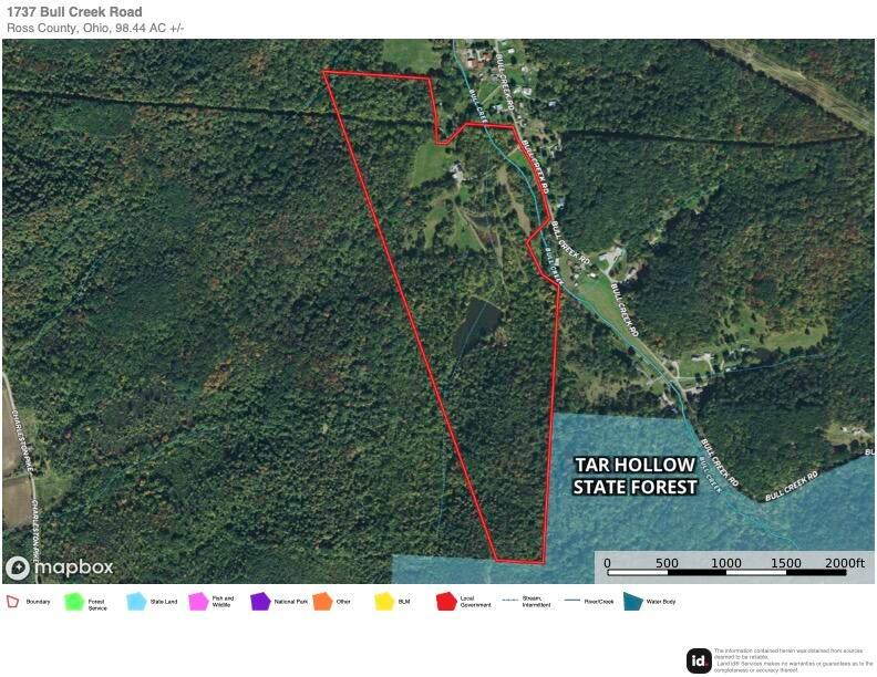 1737 Bull Creek Road Laurelville, OH 43135 - Photo 45 of 46 1737 Bull Creek Road Aerial Map