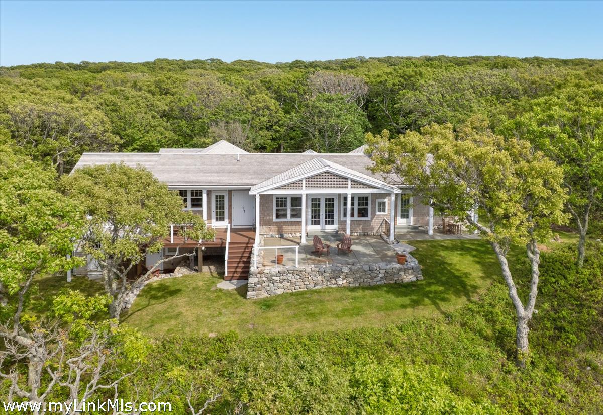 78 Hammett Road Chilmark, MA 02535 - Photo 4 of 53 Waterside with 3 Separate and Distinct Spacious Blue Stone and Mahogany Patios