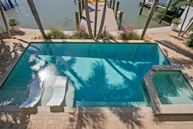 a view of a balcony with an ocean view