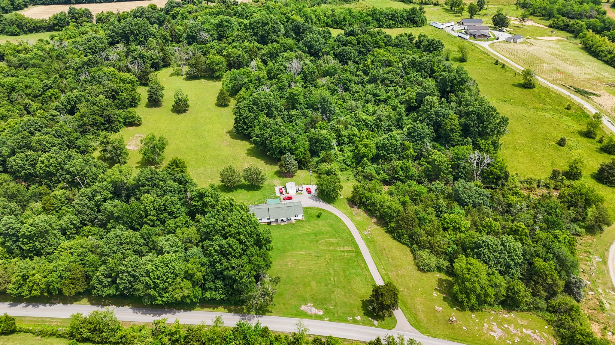 810 Rabbit Branch Road Shelbyville, TN 37160 - Photo 41 of 43 a view of a yard with plants and large trees