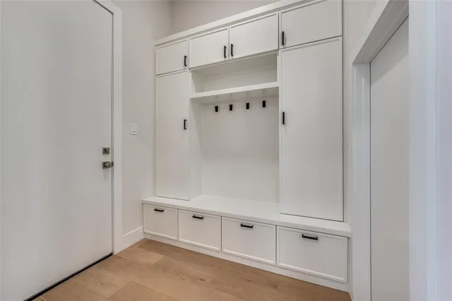 a view of a closet area