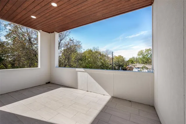a view of balcony and floor