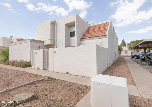a backyard of a house