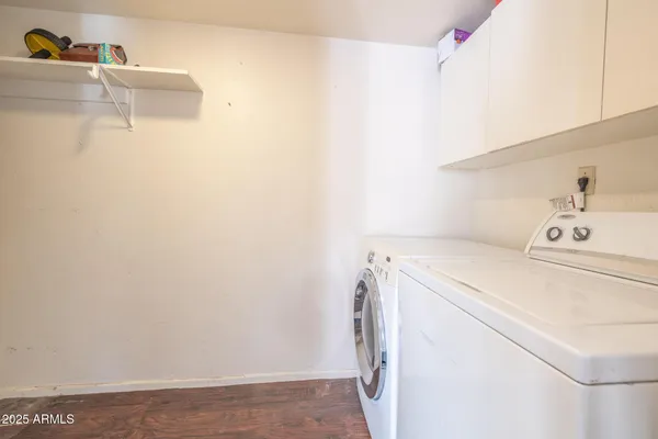 a room with storage and utility