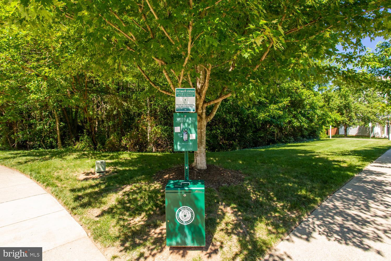 6248 Levi Court Springfield, VA 22150 - Photo 47 of 51 Pet waste station under lush trees.