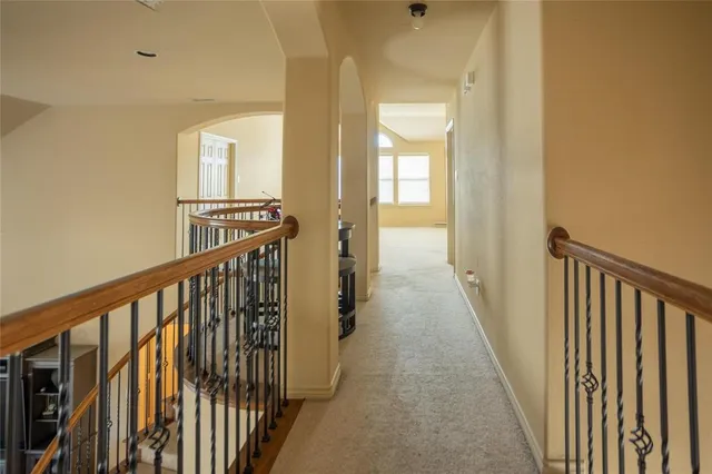 a view of a hallway with a hallway