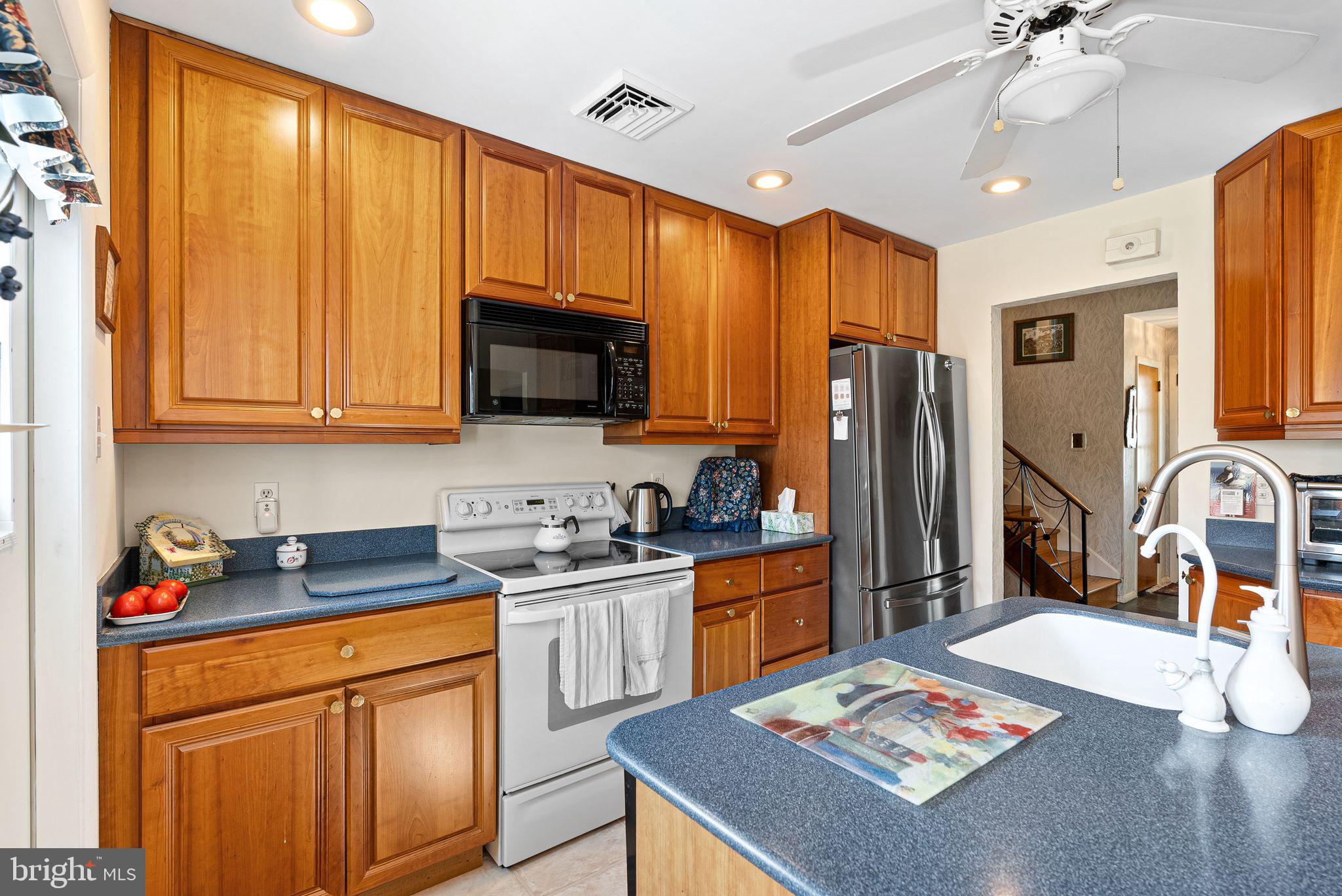 418 Wyndon Road Ambler, PA 19002 - Photo 11 of 32 Updated kitchen with custom cherry cabinets