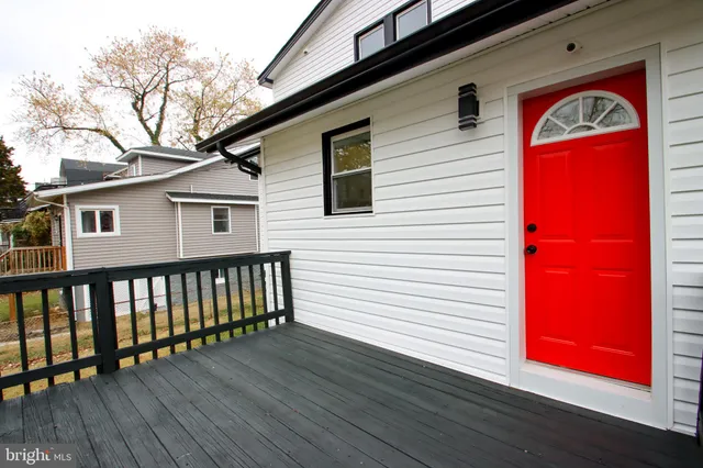 a view of a house with wooden floor